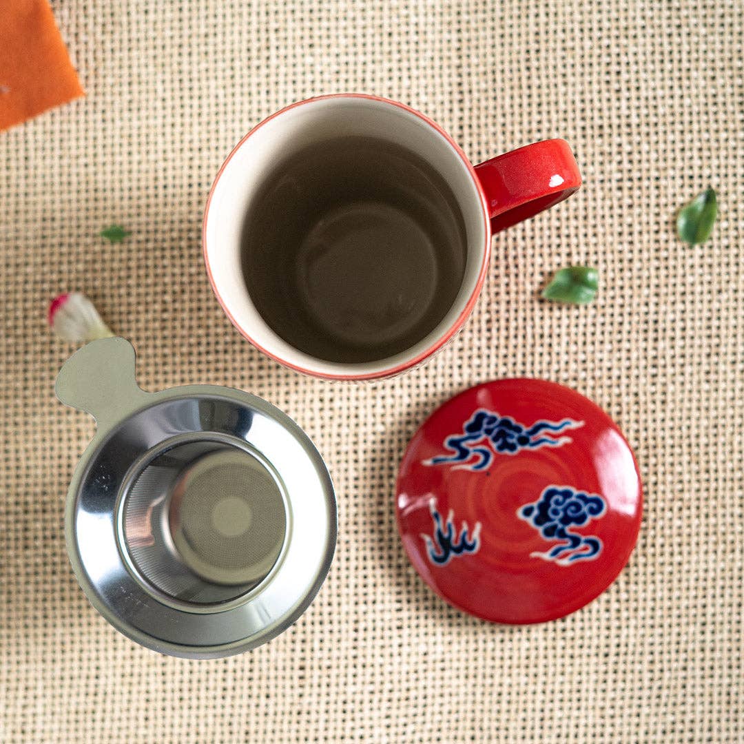 Dragon Tea Mug with Lid and Infuser
