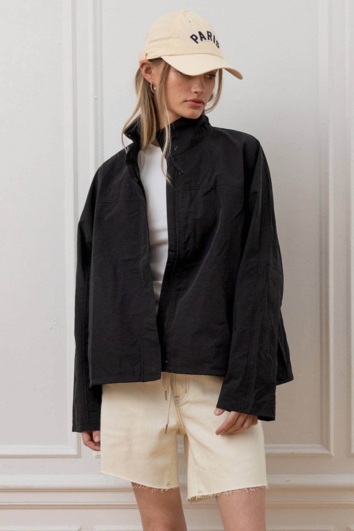 Lightweight Mesh-Lined Windbreaker Jacket