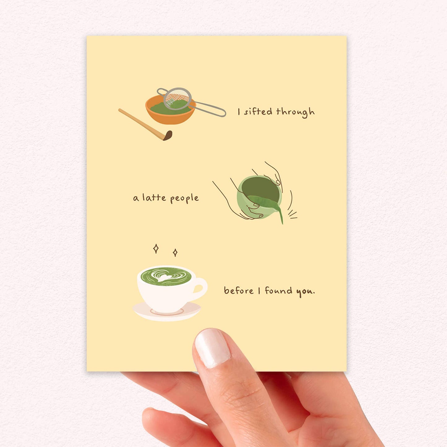 Sifted a Latte People Greeting Card