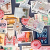 SFO Luggage Tag Acrylic Magnet