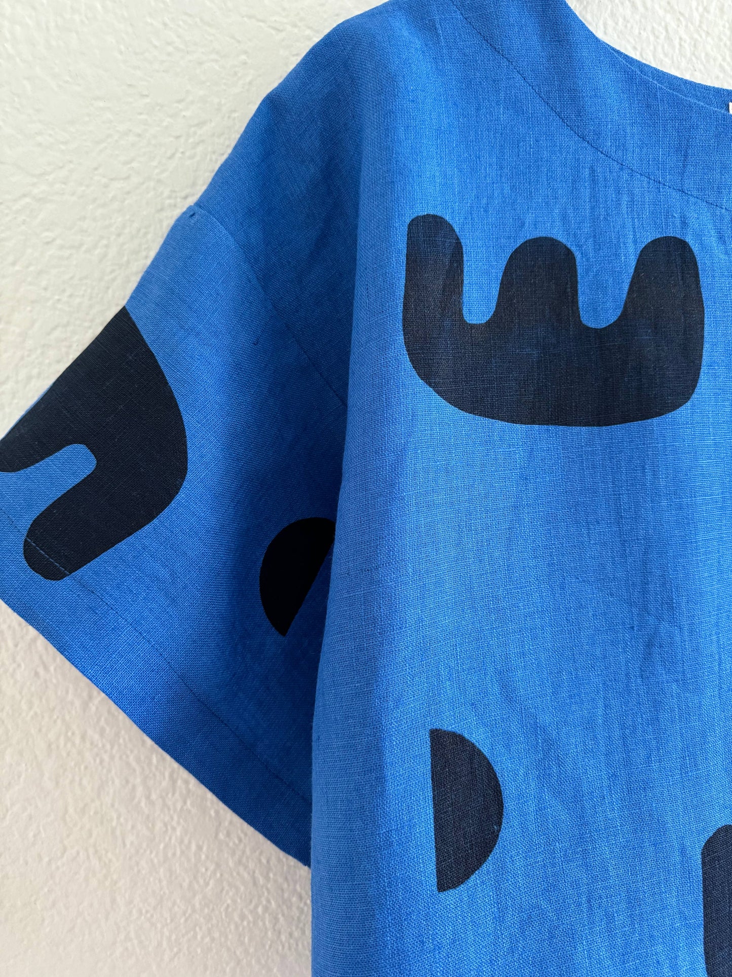 Blue Linen Top 