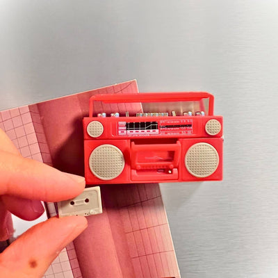 Retro Mini Cassette Tape Player Fridge Magnet