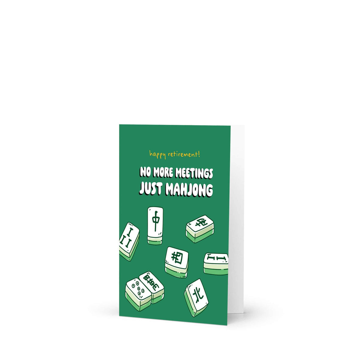 Just Mahjong Retirement Card