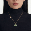 Cloud Green Jade Pendant Necklace
