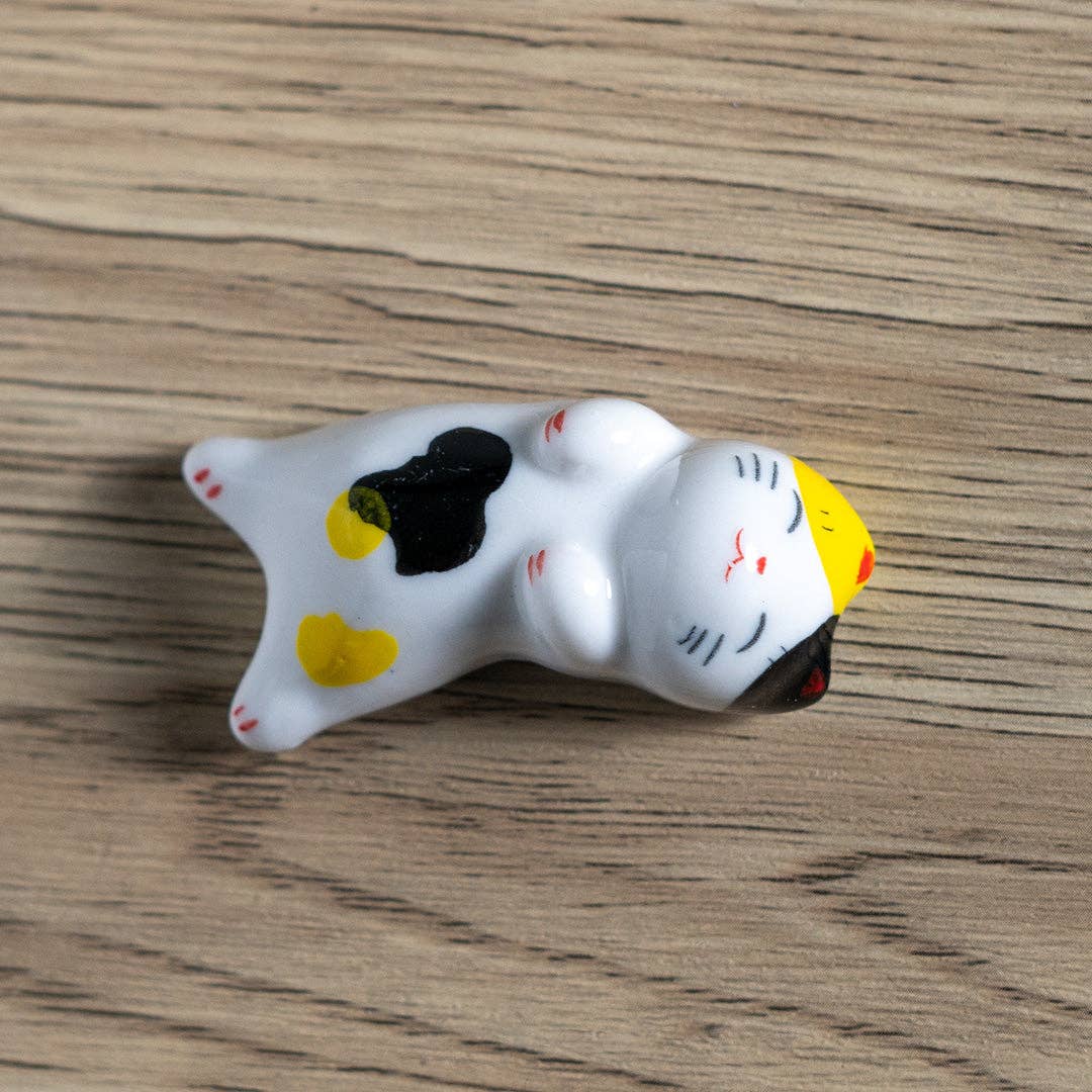 Cat Chopsticks Rest Belly