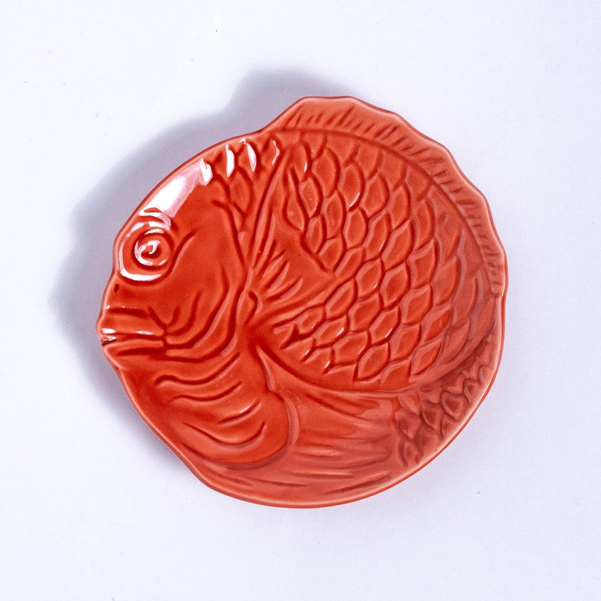 Sea Bream Dessert Plate Red
