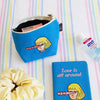 Embroidered Boat Pouch