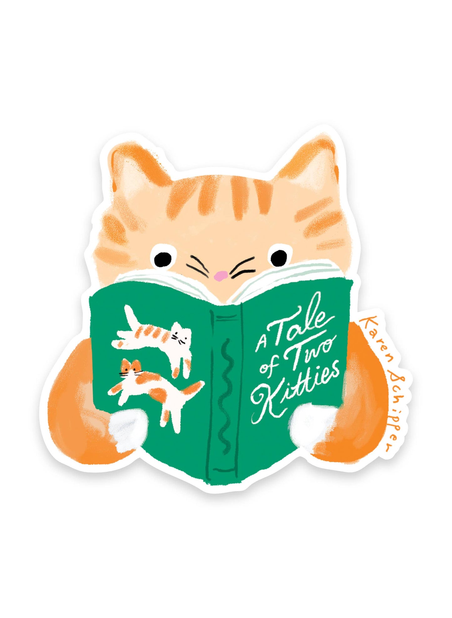 Tale of Two Kitties Sticker