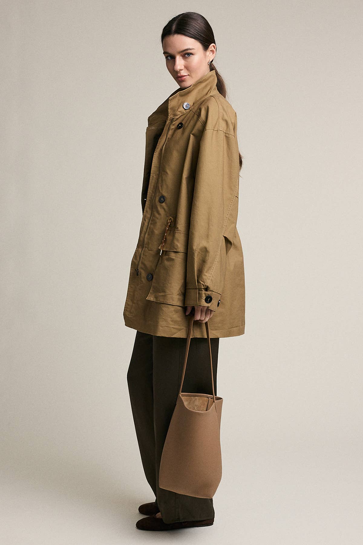 Stand Collar Utility Field Jacket