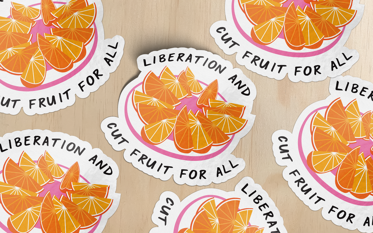 Liberation Orange Slices Vinyl Sticker