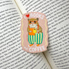 Books and Coffee Loving Hamster Sticker