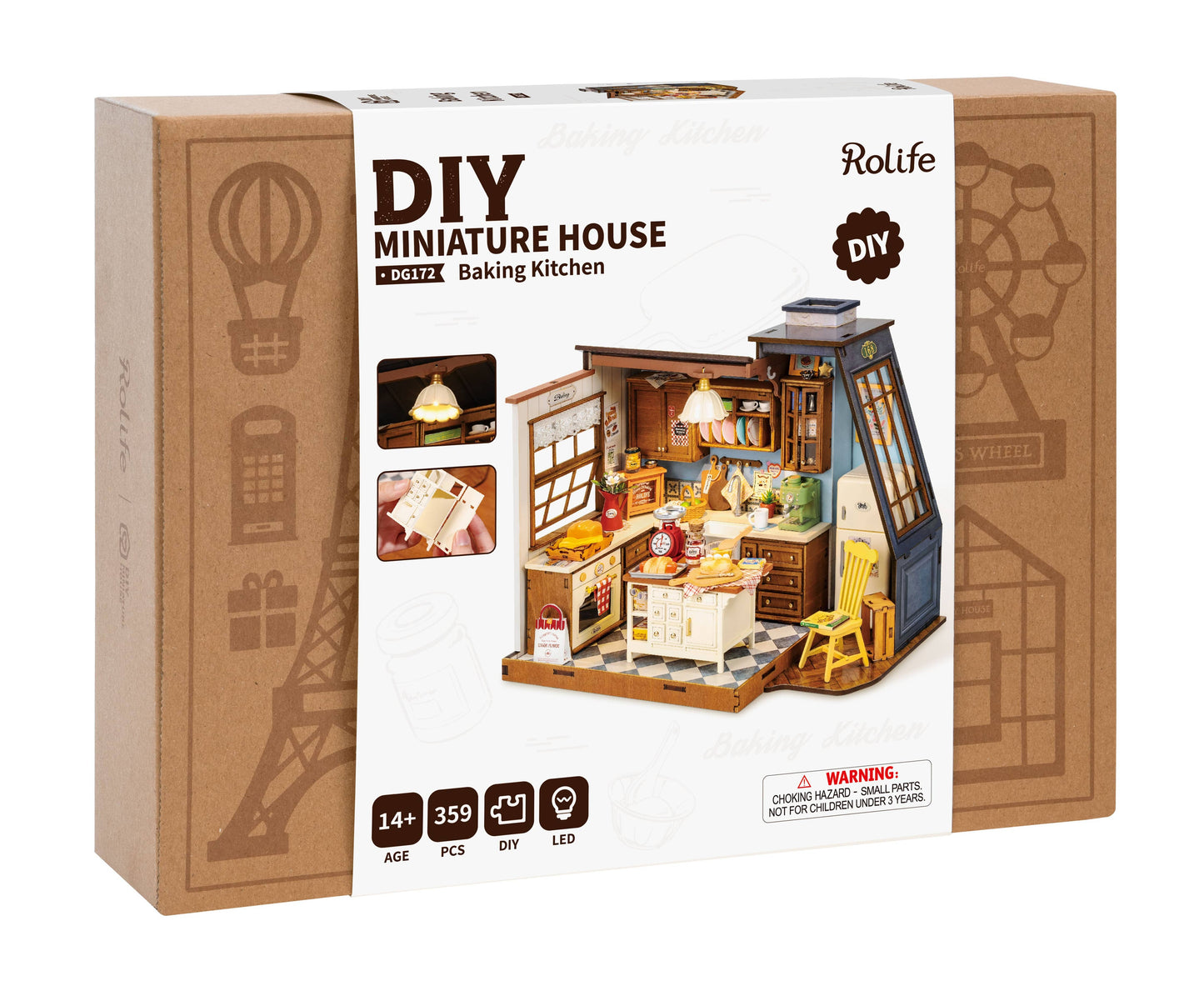 Baking Kitchen DIY Miniature House Kit