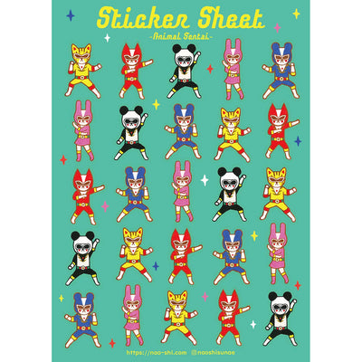 Animal Sentai Sticker Sheet