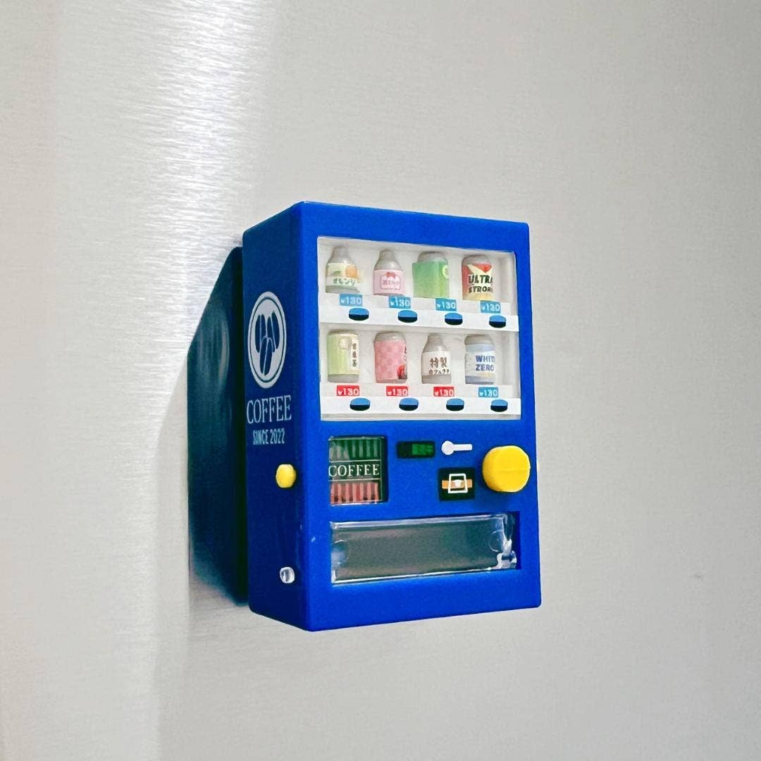 Mini Vending Machine Fridge Magnet, Retro Style