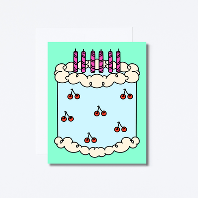 Birthday Cake Greeting Card