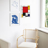 White Natural Oak Wood Frame
