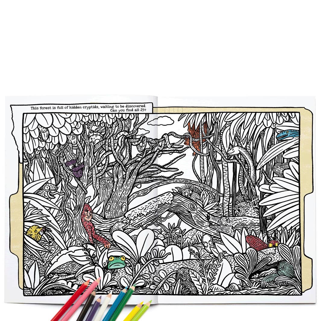 Legendary Monsters CRYPTIDS Coloring, Activities & Jokes