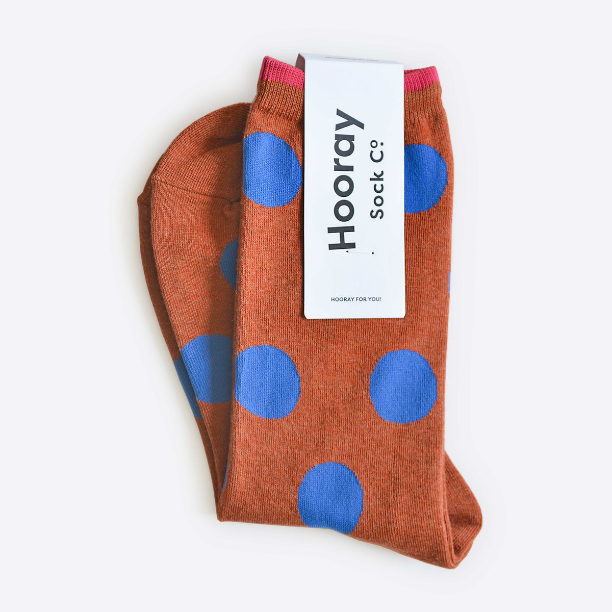 Panhandle Classic Dot Crew Socks — Rust