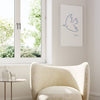 White Natural Oak Wood Frame