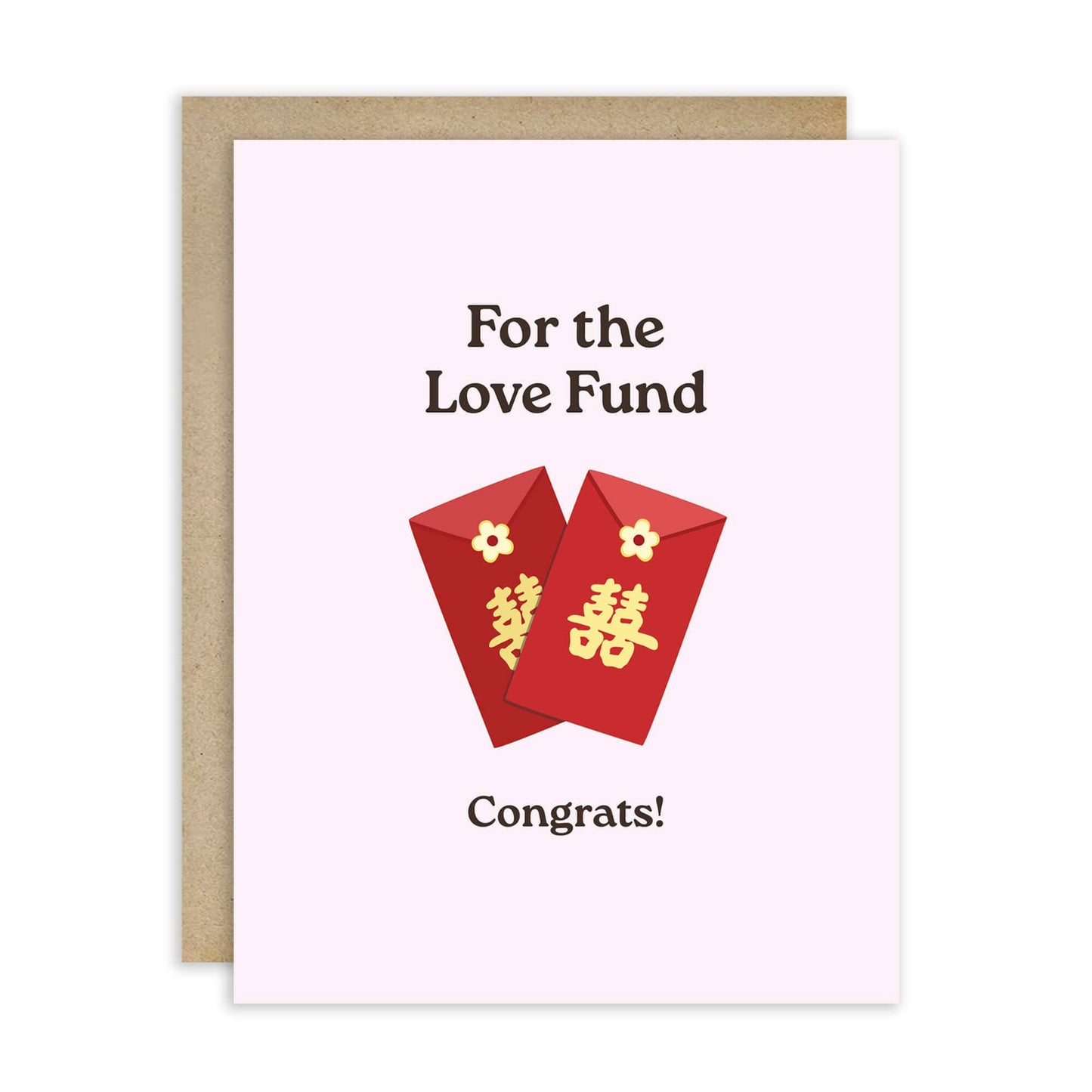Love Fund Asian Wedding Card