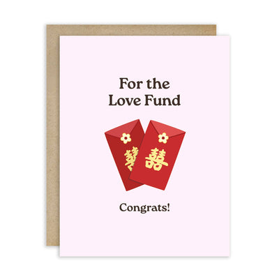 Love Fund Asian Wedding Card