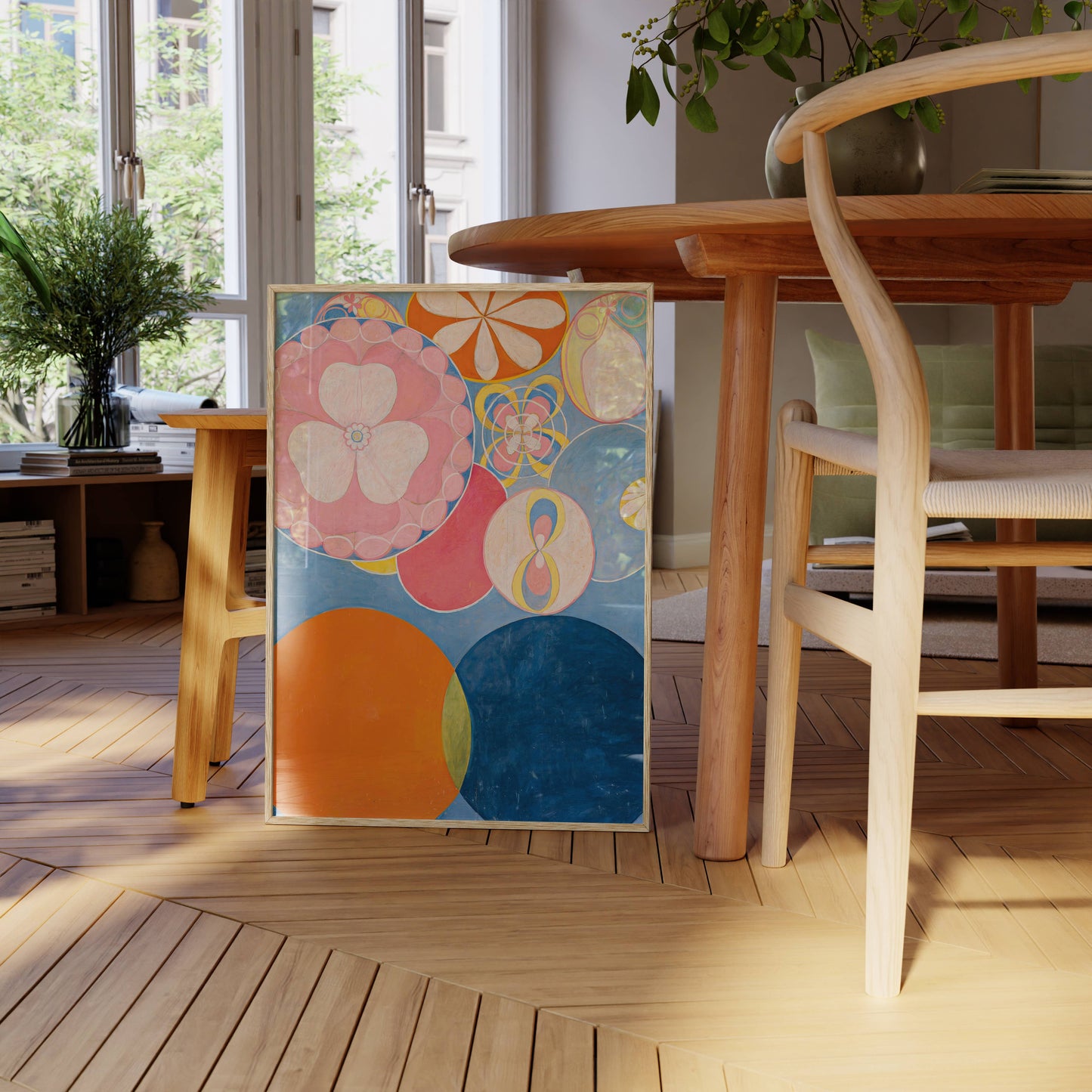 Natural Oak Wood Frame