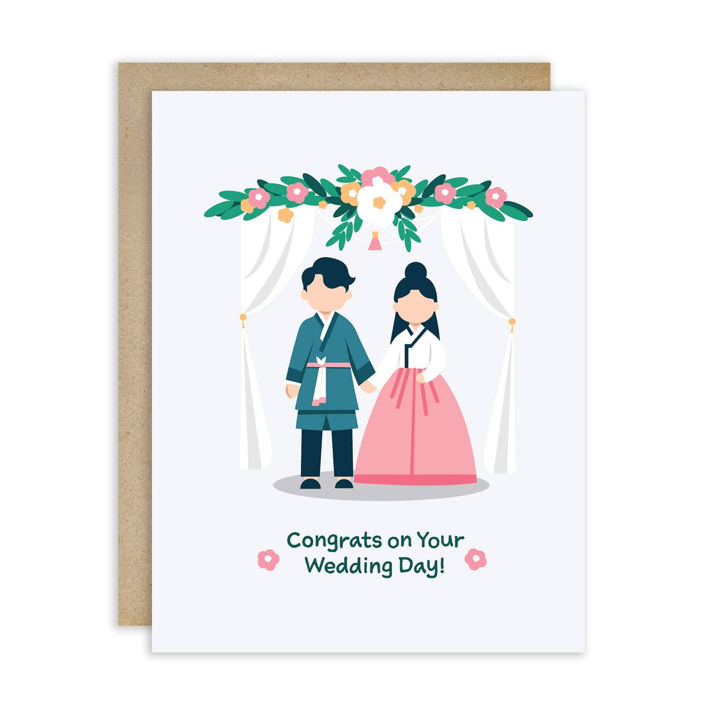 Korean Hanbok Wedding Card