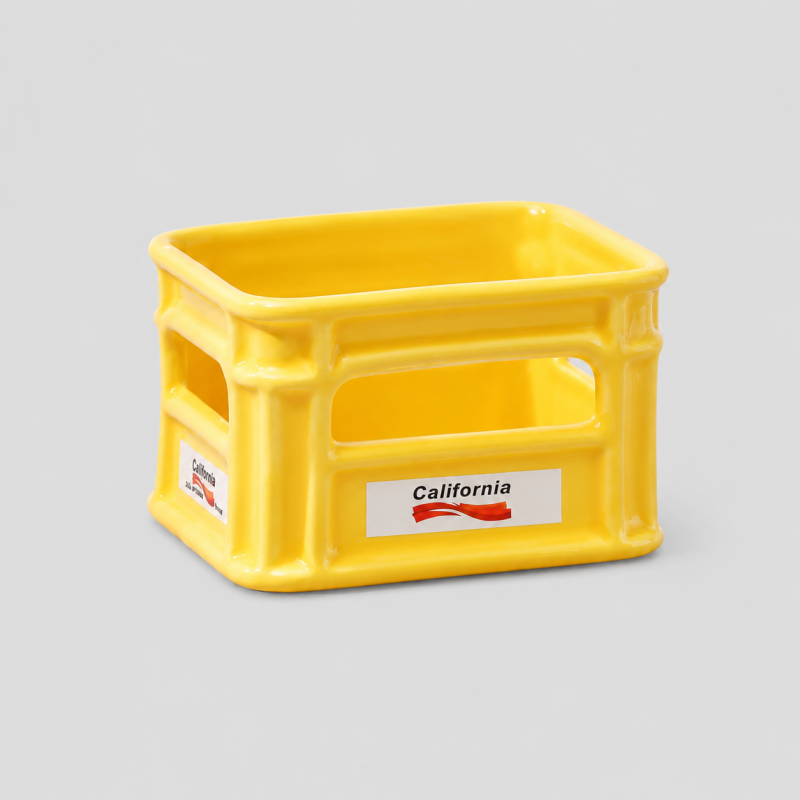 Ceramic Crate Snack Bowl