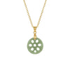 Lotus Root Jade Pendant Necklace