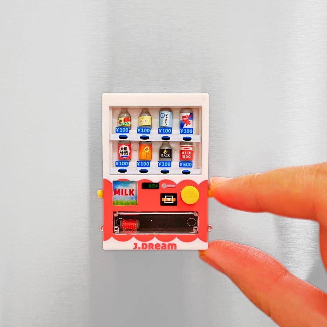 Mini Vending Machine Fridge Magnet, Retro Style