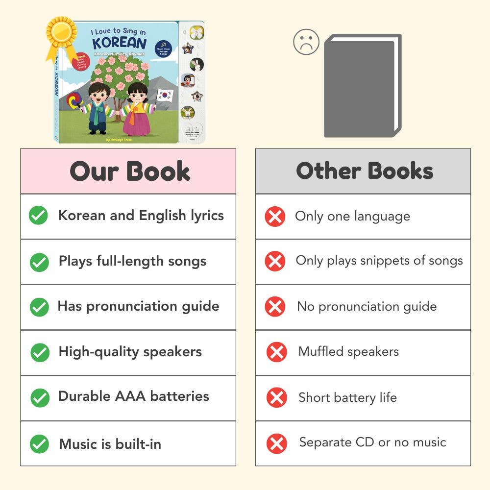 I Love to Sing in Korean: Nursery Rhymes