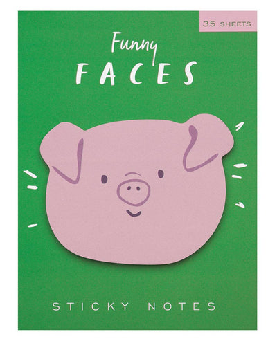 Pig Funny Faces Sticky Notes