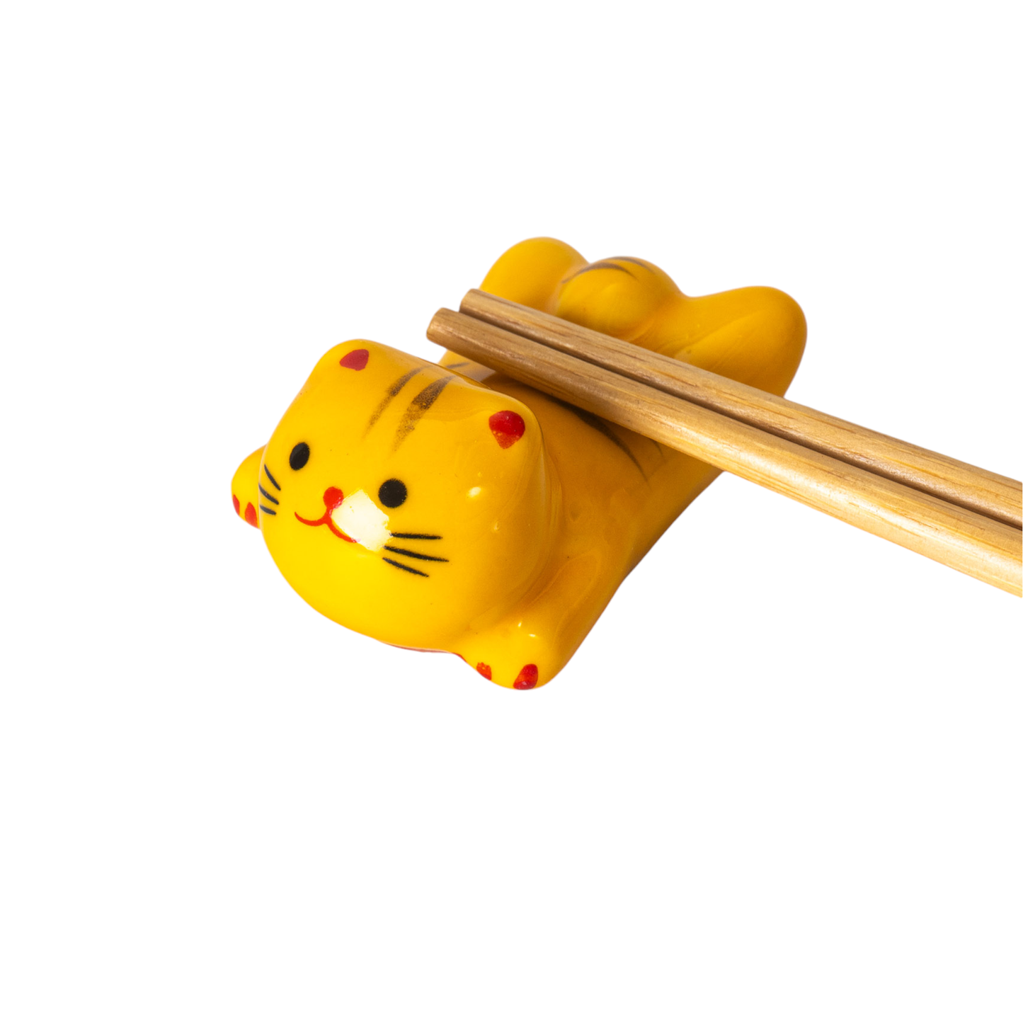 Cat Chopsticks Rest Yellow