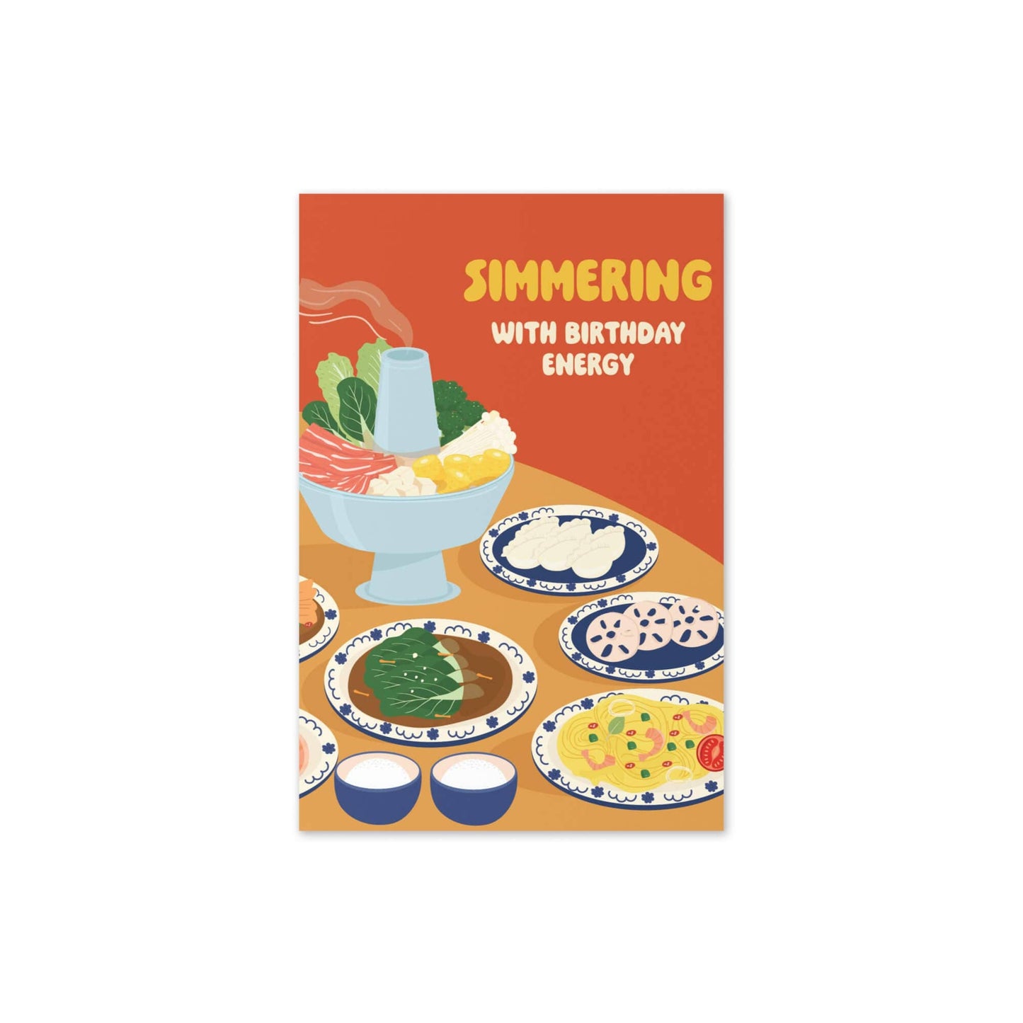 Hot Pot Simmering Birthday Card