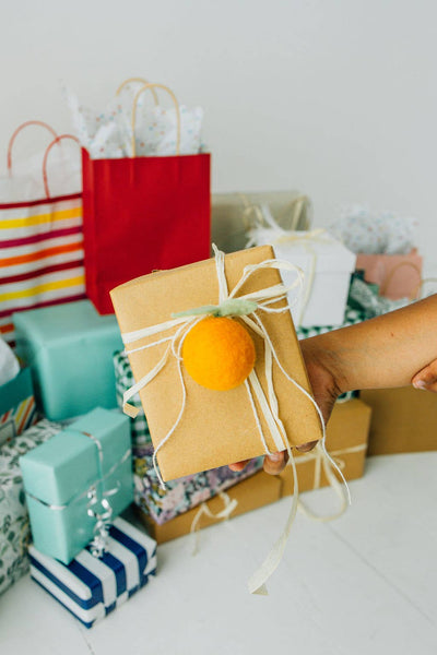 Orange Felt Ornament