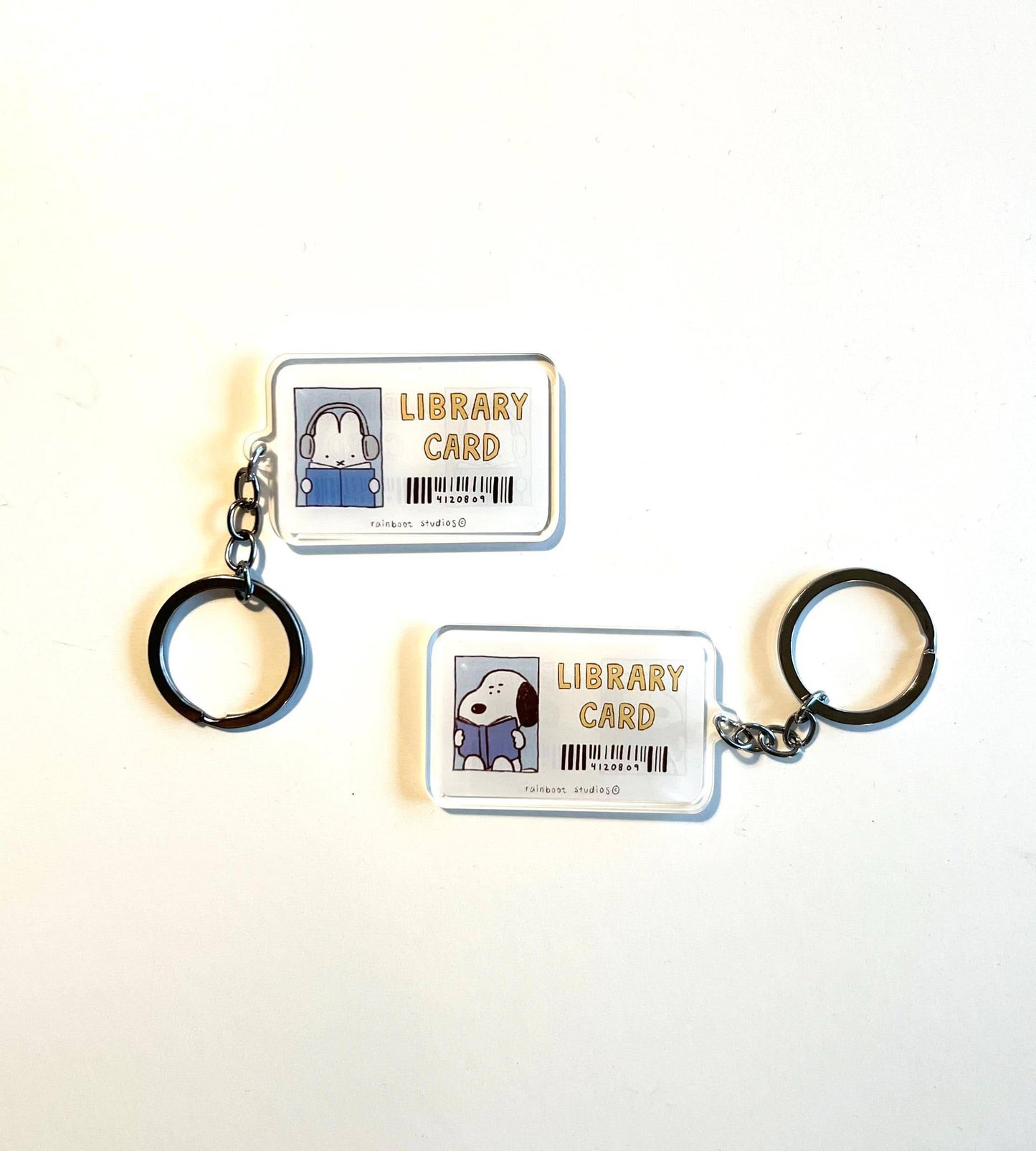 Library Card Keychain