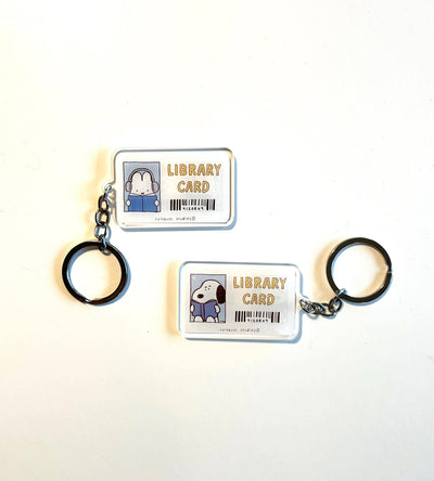 Library Card Keychain