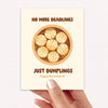 Dumplings Funny Retirement Card