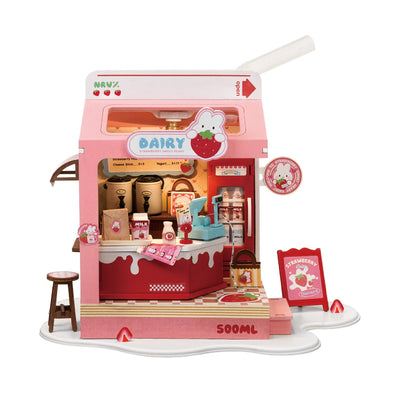 Strawberry Milk Box DIY Miniature House