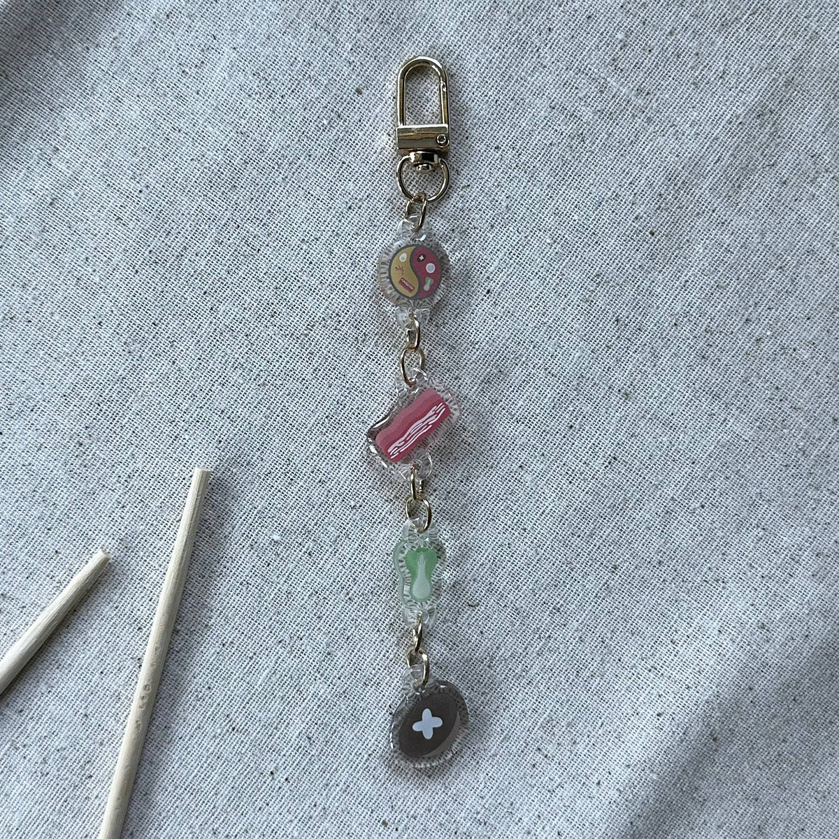 Linked Hot Pot Keychain