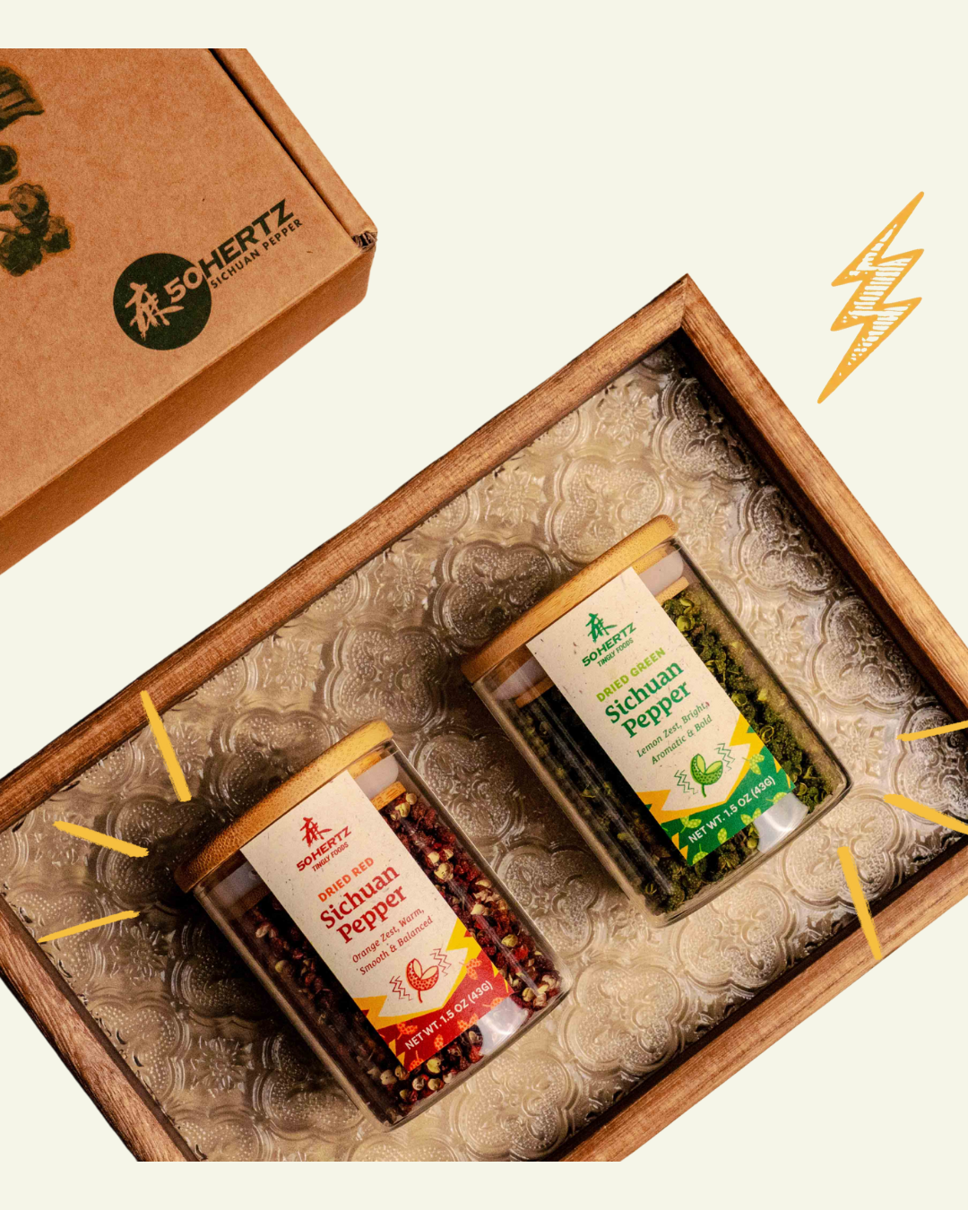 Sichuan Pepper Gift Set – Red & Green Whole Spice