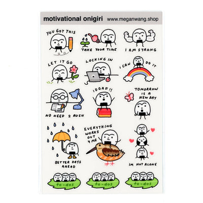 Onigiri Affirmations Sticker Sheet