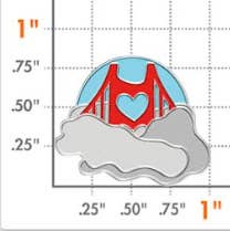 1" Foggy SF Pin