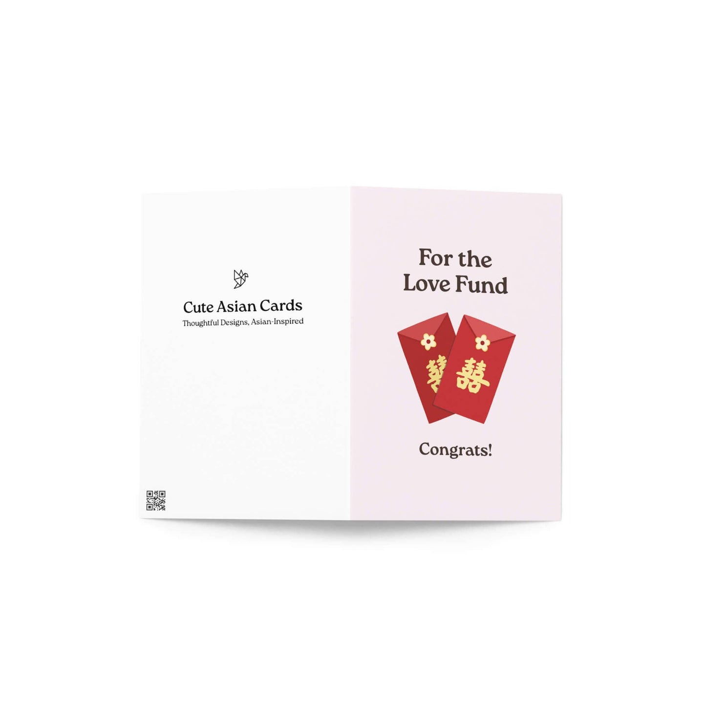 Love Fund Asian Wedding Card