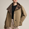 Reversible Plaid Button Jacket