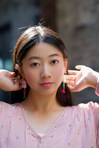 Mahjong Earrings