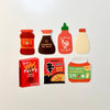 Asian Food and Snacks Glossy Vinyl Stickers