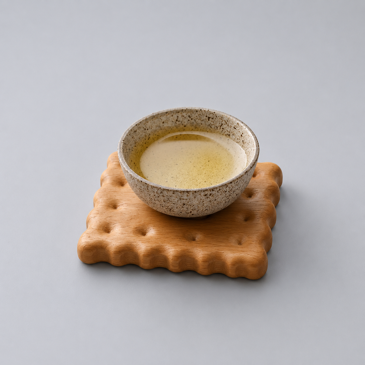 Solid Wood Biscuit Coaster