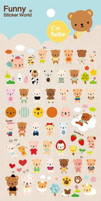 Bear Gel Stickers