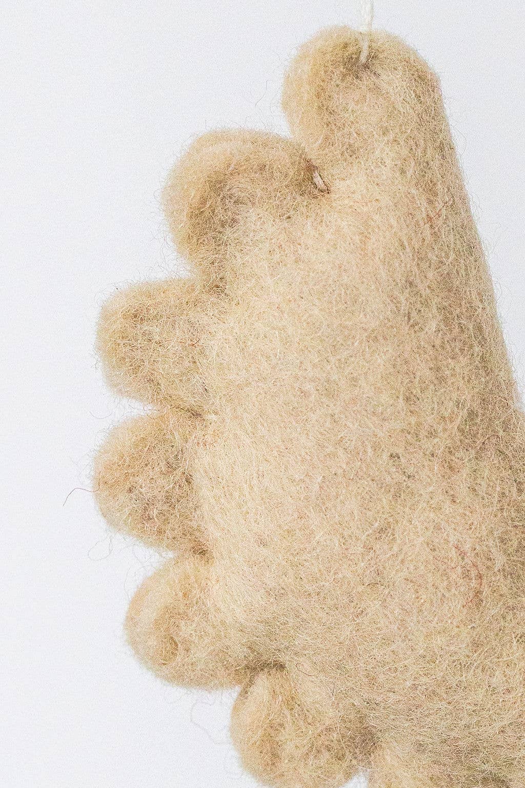 Handmade Dumpling Felt Ornament